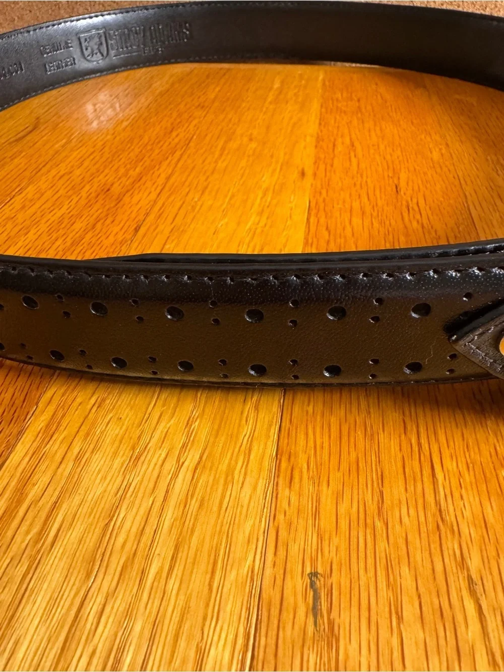 NWT Stacy Adams Men’s Black Leather Dress Belt Size 36 SA504-001